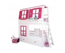 Домик Kids Land №95 Двухъярусная кровать [Кровать массив]