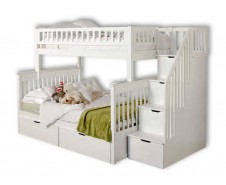 Артек плюс кровать с подкатными ящиками [Двухъярусная кровать с разным спальным местом]