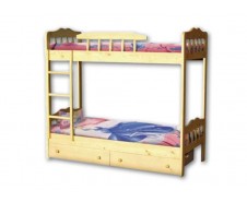 Милена кровать с подкатными ящиками [Двухъярусная кровать]