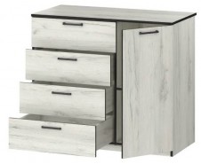 Вега ЛДСП Комод четыре ящика и дверь [Вега]