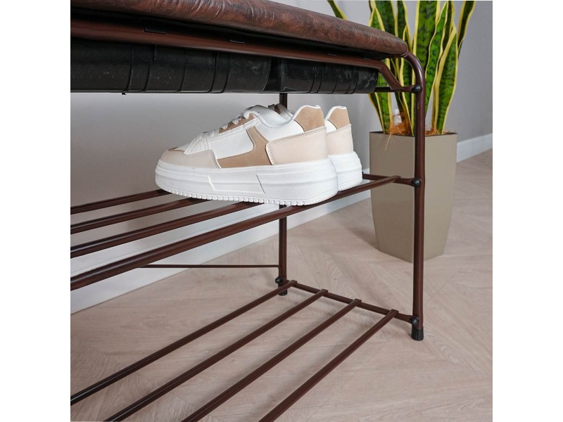 Альфа 23 Подставка для обуви с сиденьем и ящиком [Альфа ЗМИ] 