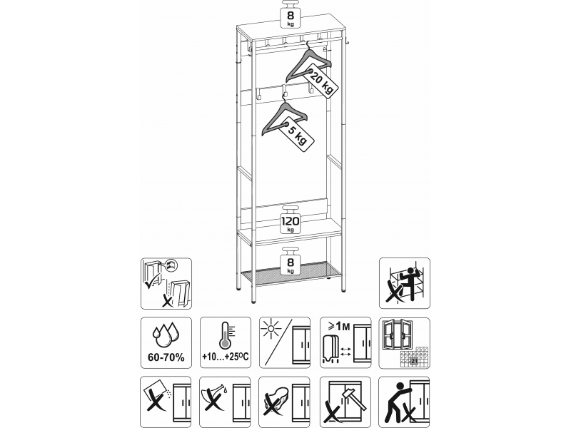 Торонто 23Л Вешалка гардеробная [Торонто ЗМИ] 