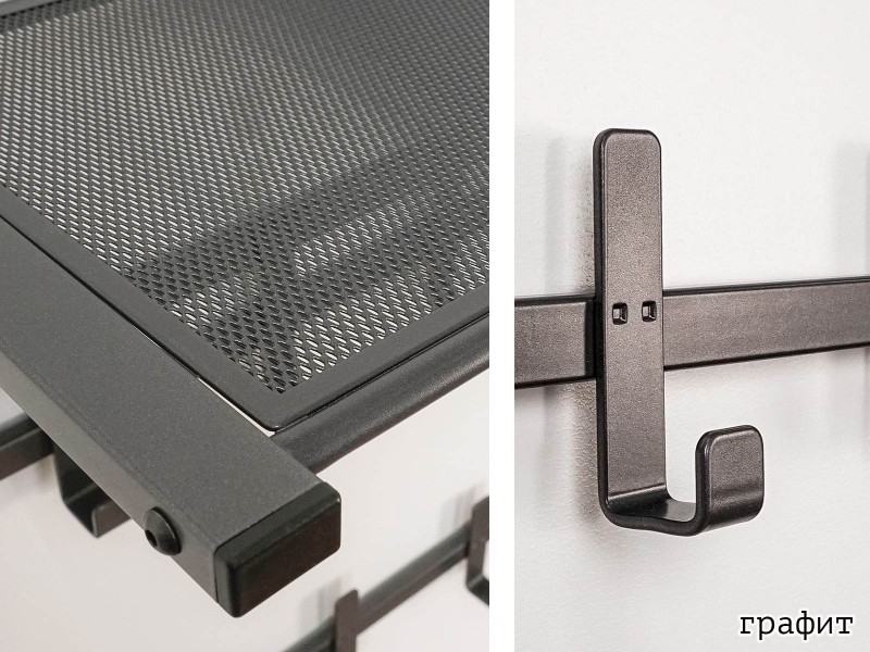 Торонто 32 Вешалка с полкой двухъярусная [Торонто ЗМИ] 